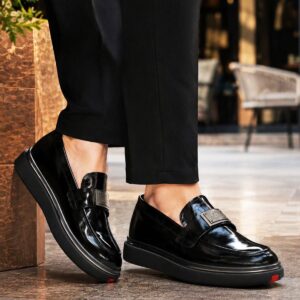 Erkek Rugan Casual Ayakkabı 23251 Siyah